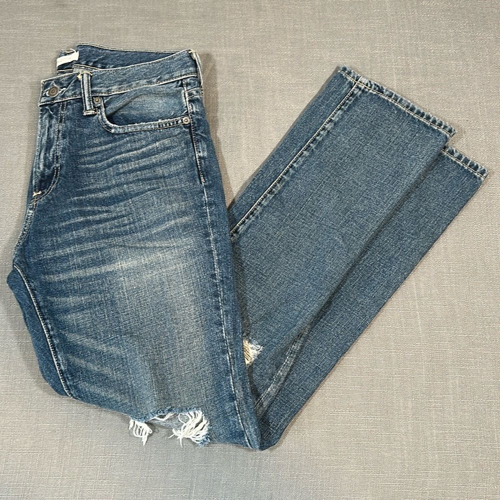 Abercrombie & Fitch Jeans Mens 31 x 32 Slim Straight Distressed 100% Cotton